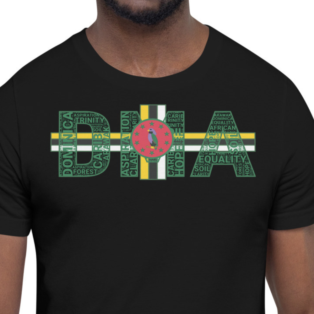 DOMINICA DMA Word Cluster Unisex T-Shirt