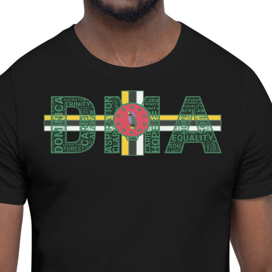 DOMINICA DMA Word Cluster Unisex T-Shirt