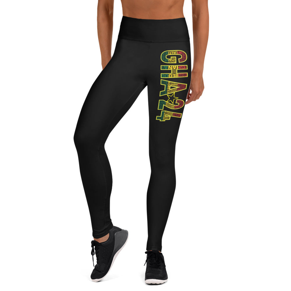 FLOW GHA 24 Word Cluster Yoga Leggings