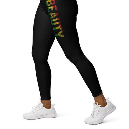 BEAUTY Word Cluster Yoga Leggings