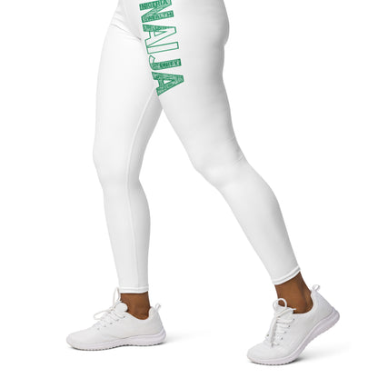 Nigeria NAIJA Word Cluster Yoga Leggings