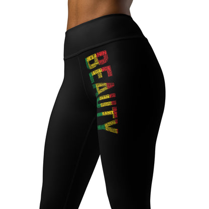 BEAUTY Word Cluster Yoga Leggings