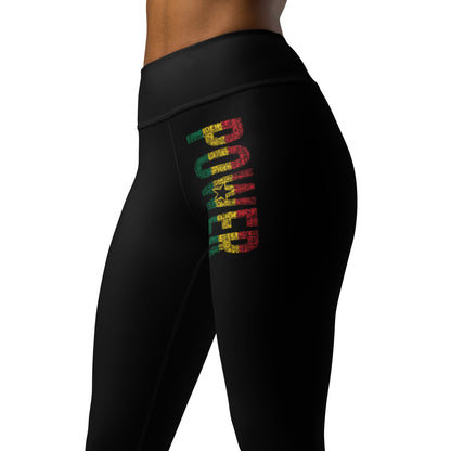 POWER Ghanaina Flag Inspired Yoga Leggings