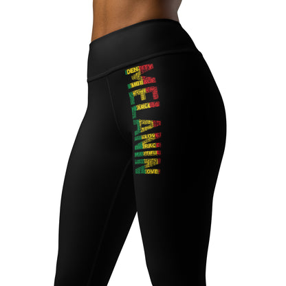 MELANIN WORD CLUSTER Yoga Leggings