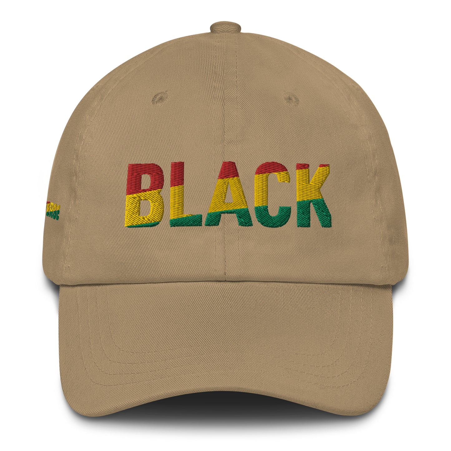 BLACK Embroidery Dad hat