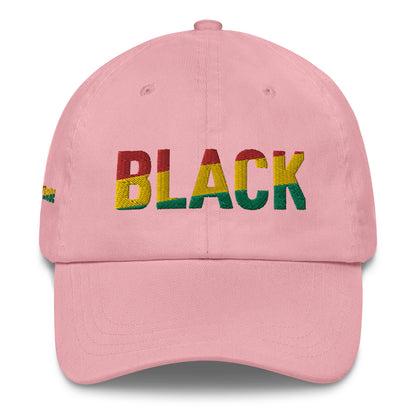 BLACK Embroidery Dad hat