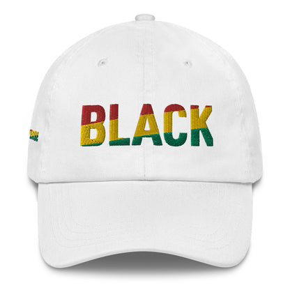 BLACK Embroidery Dad hat