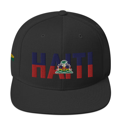 HAITI NATIONAL FLAG INSPIRED Snapback Hat