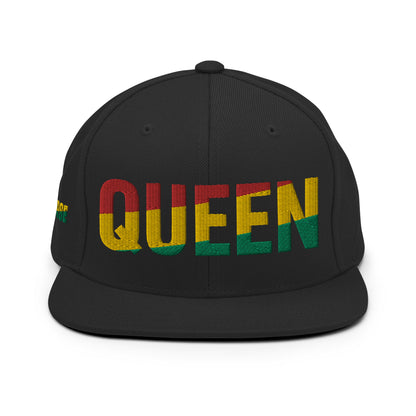 QUEEN Red Yellow Green Snapback Hat