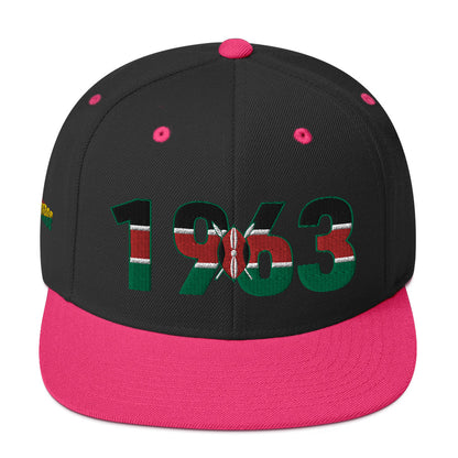 KENYA 1963 Embroidered Snapback Hat