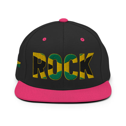 ROCK Jamaican Flag Inspired Snapback Hat