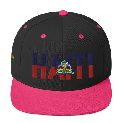 HAITI NATIONAL FLAG INSPIRED Snapback Hat