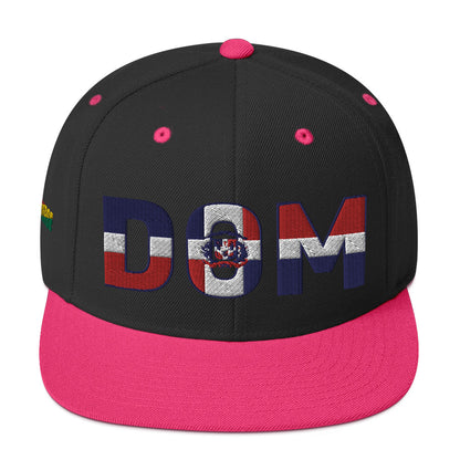 DOMINICAN REPUBLIC National Flag Inspired Snapback Hat