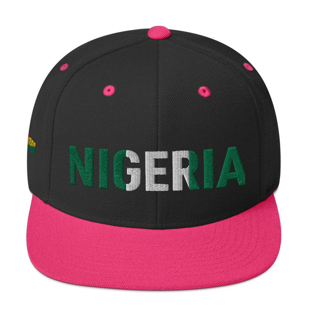 Nigeria National Flag Snapback Hat