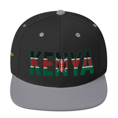 KENYA Embroidered Snapback Hat