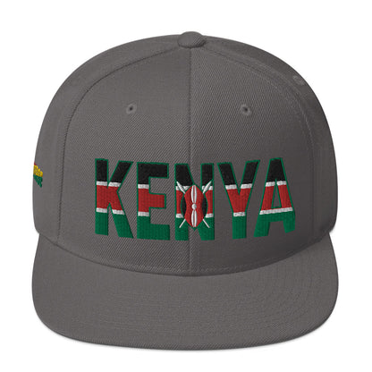 KENYA Embroidered Snapback Hat