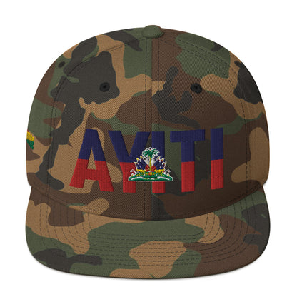 HAITI AYITI NATIONAL FLAG INSPIRED Snapback Hat