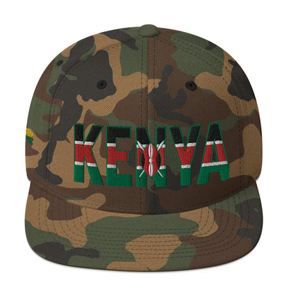 KENYA Embroidered Snapback Hat