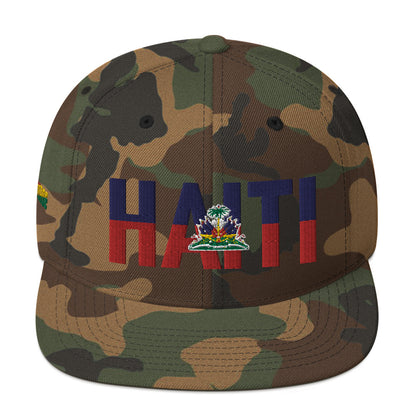 HAITI NATIONAL FLAG INSPIRED Snapback Hat