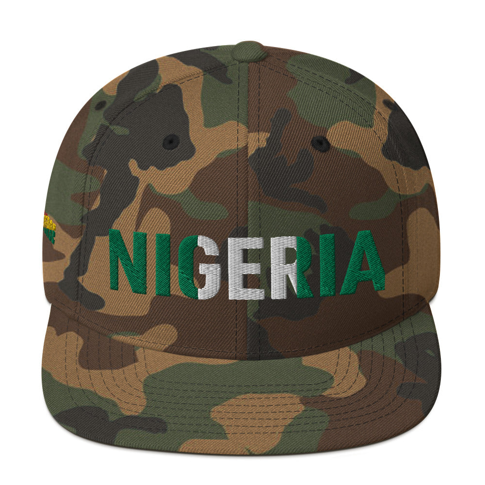 Nigeria National Flag Snapback Hat