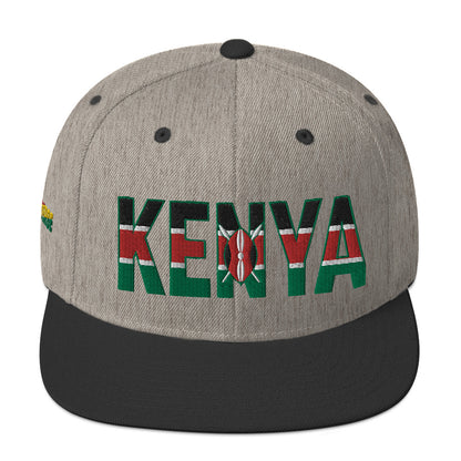 KENYA Embroidered Snapback Hat