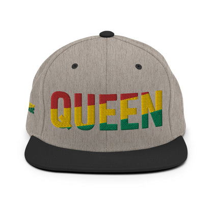 QUEEN Red Yellow Green Snapback Hat