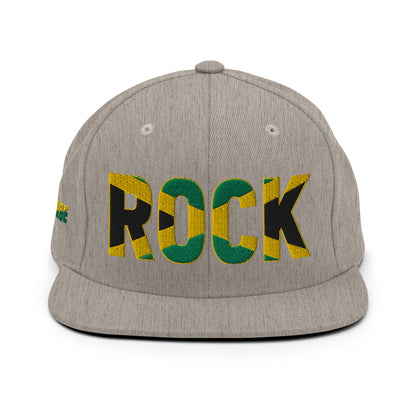 ROCK Jamaican Flag Inspired Snapback Hat