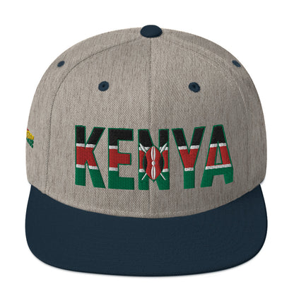 KENYA Embroidered Snapback Hat