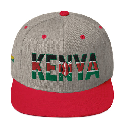 KENYA Embroidered Snapback Hat