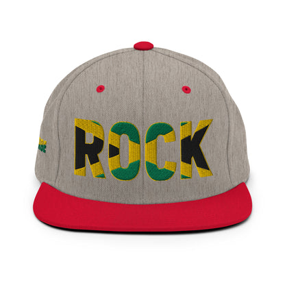 ROCK Jamaican Flag Inspired Snapback Hat