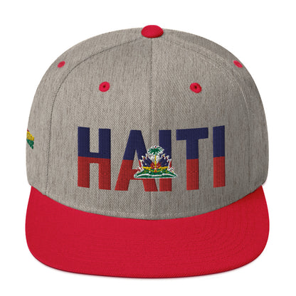 HAITI NATIONAL FLAG INSPIRED Snapback Hat