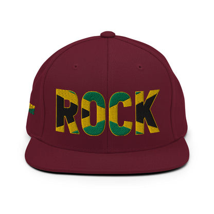 ROCK Jamaican Flag Inspired Snapback Hat