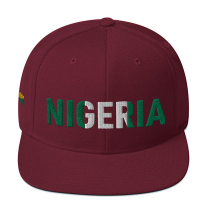 Nigeria National Flag Snapback Hat