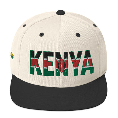 KENYA Embroidered Snapback Hat