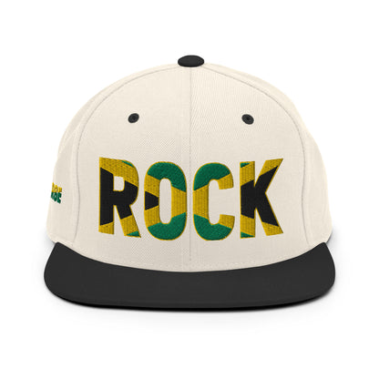 ROCK Jamaican Flag Inspired Snapback Hat