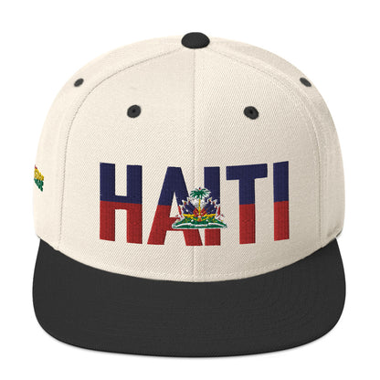 HAITI NATIONAL FLAG INSPIRED Snapback Hat