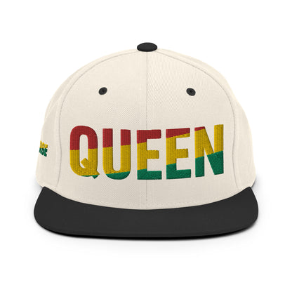 QUEEN Red Yellow Green Snapback Hat