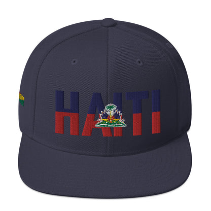 HAITI NATIONAL FLAG INSPIRED Snapback Hat