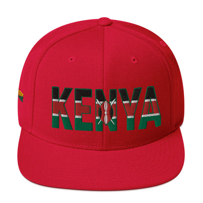 KENYA Embroidered Snapback Hat