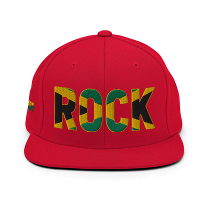 ROCK Jamaican Flag Inspired Snapback Hat