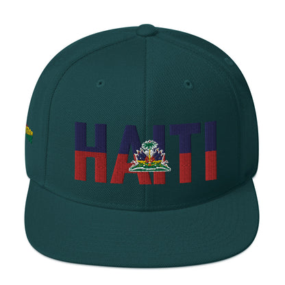 HAITI NATIONAL FLAG INSPIRED Snapback Hat