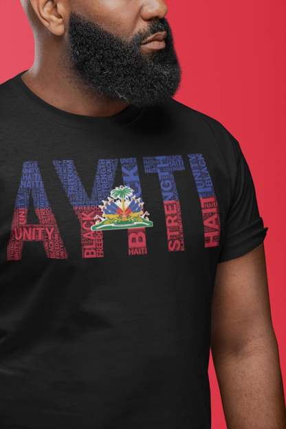 HAITI AYITI National Flag Inspired Short-Sleeve Unisex T-Shirt