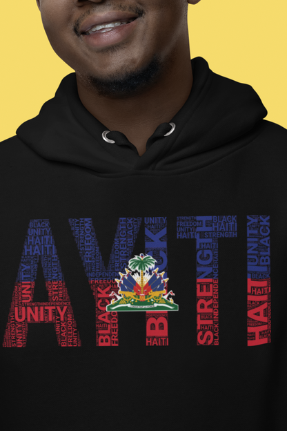 HAITI  AYITI NATIONAL FLAG INSPIRED Unisex Hoodie