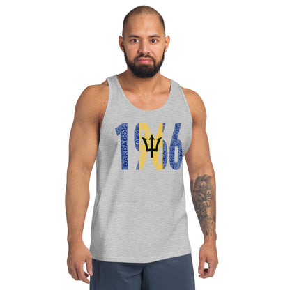 Barbados 1966 Independence Year Inspired Unisex Tank Top