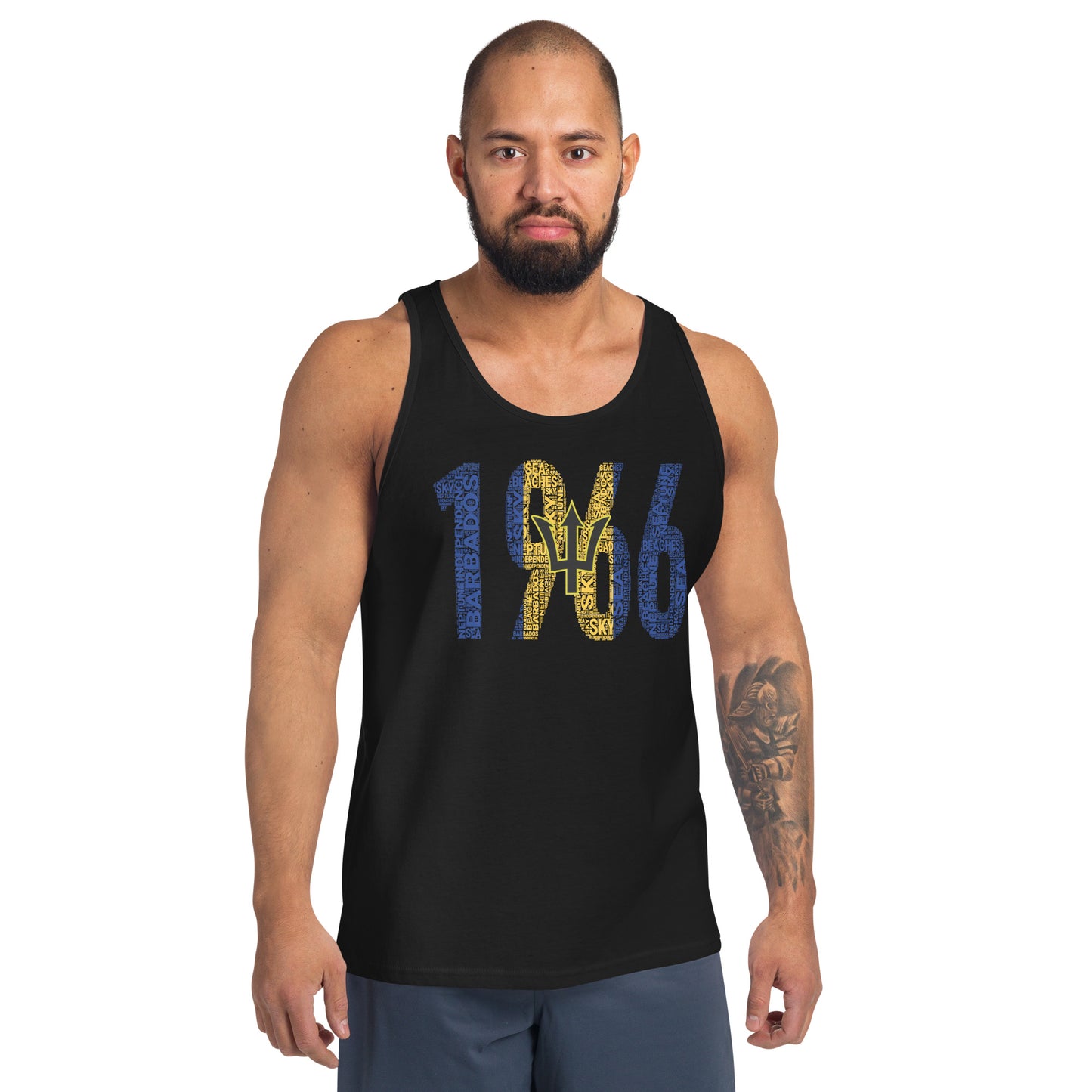 Barbados 1966 Independence Year Inspired Unisex Tank Top