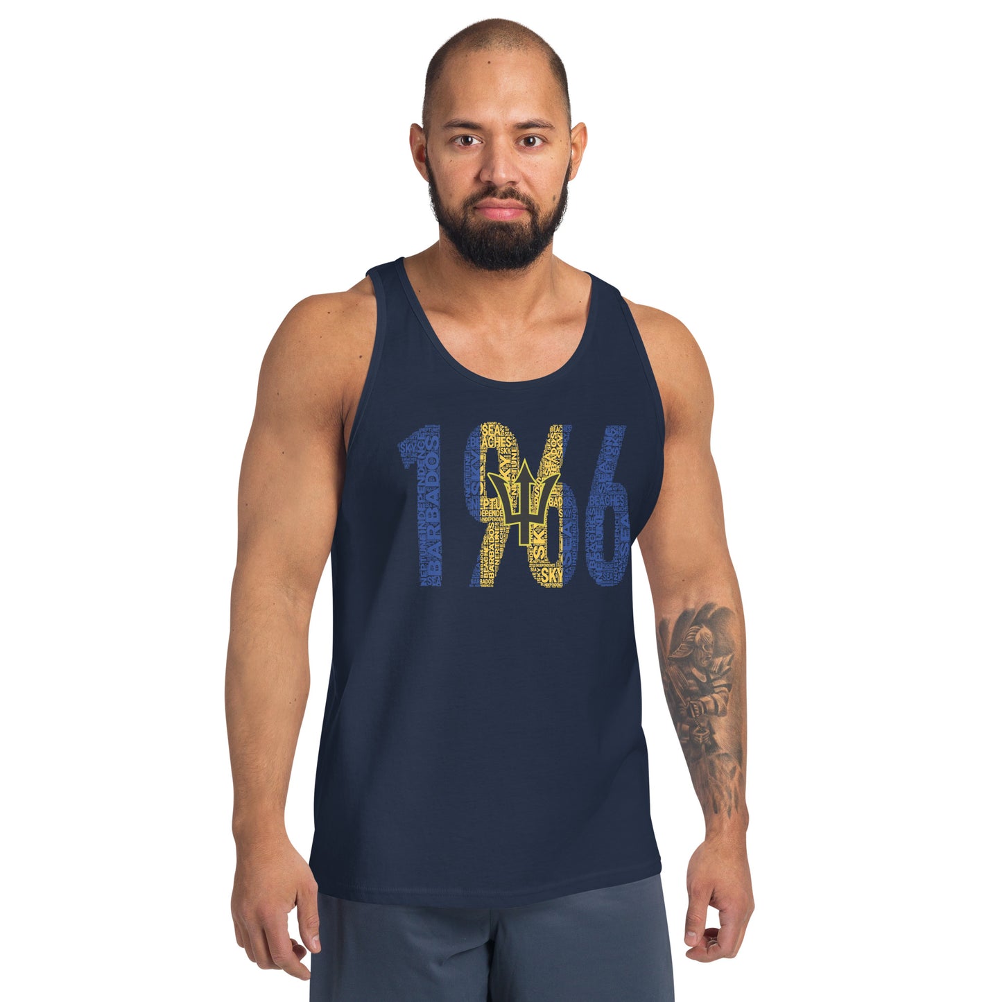 Barbados 1966 Independence Year Inspired Unisex Tank Top