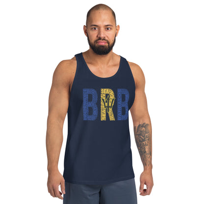 Barbados BRB National Flag Inspired Unisex Tank Top