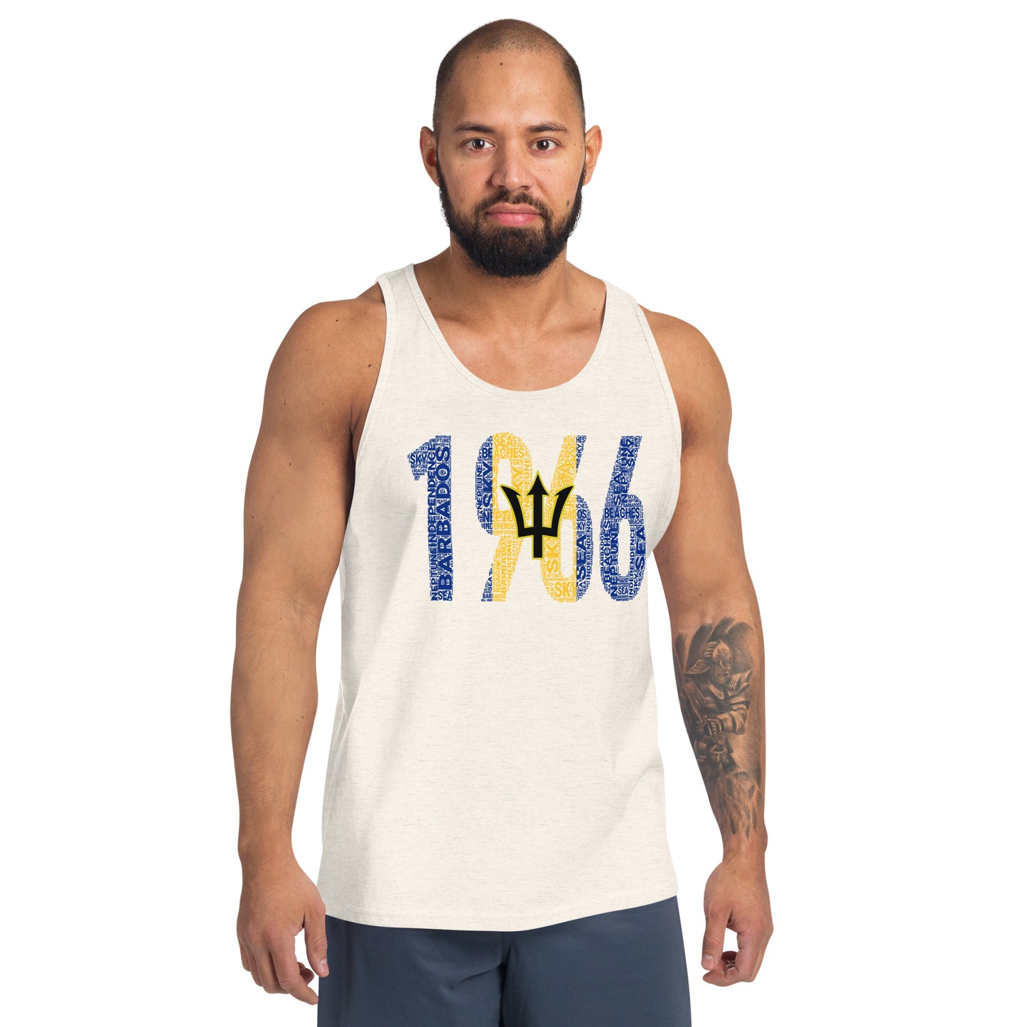 Barbados 1966 Independence Year Inspired Unisex Tank Top