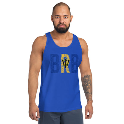 Barbados BRB National Flag Inspired Unisex Tank Top