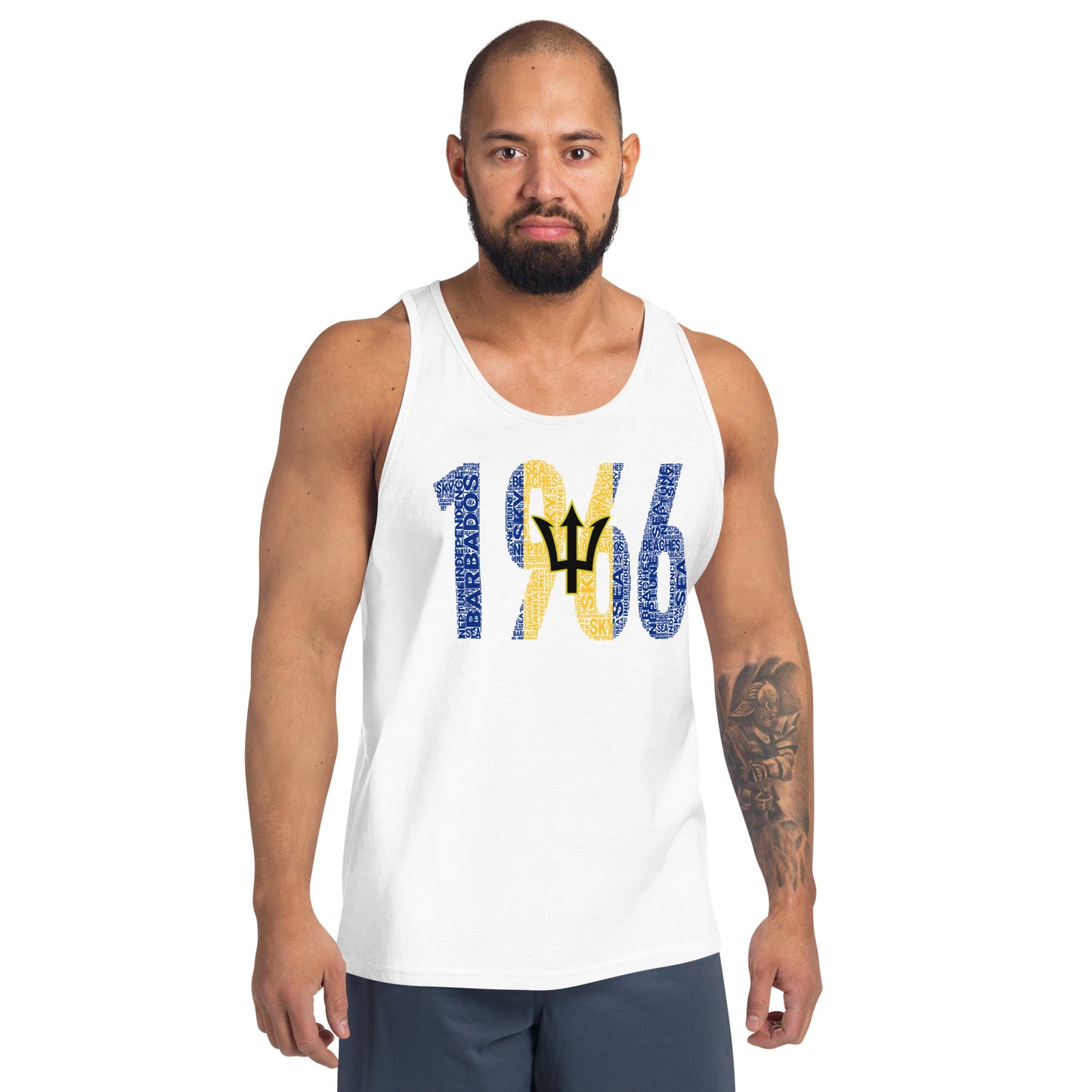 Barbados 1966 Independence Year Inspired Unisex Tank Top